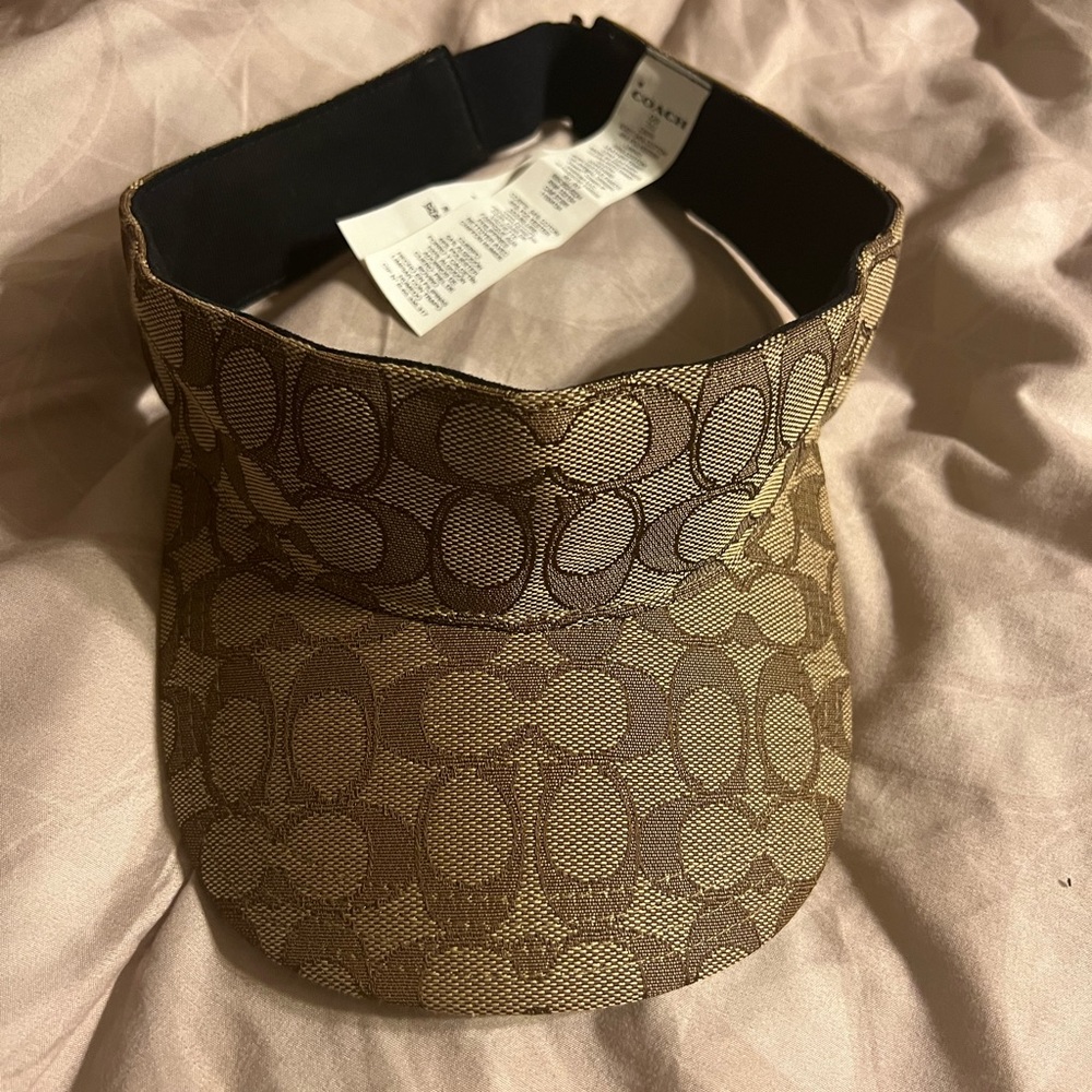 Coach brown visor